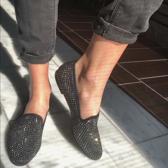 Steve Madden Rhinestone Slip-On Loafers - Picture 5 of 5